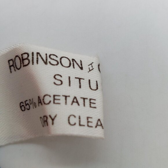 Robinson Golluber White Blue Orange Geometric Square Scarf 26" Made In Italy - Picture 4 of 7